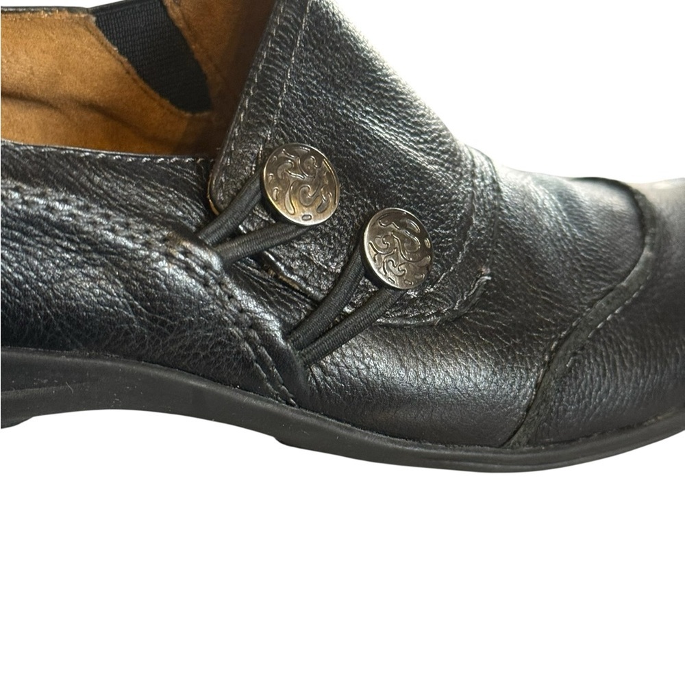 Naturalizer Black Leather Slip-On Comfort Loafers Women’s 9M - Picture 2 of 9